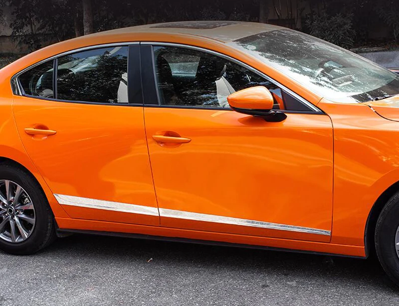 Для Mazda 3 Axela седан BP 2019 2020 автомобильные аксессуары ABS Chrome Боковая дверь средства