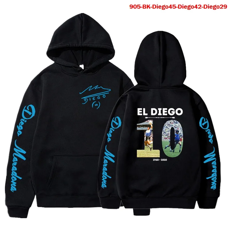 

Funny Hoodies Diego Armando Maradona Sweatshirt Gothic Oversized Hoodie Number 10 Argentine Footballer Tops Maradona Sweatshirts