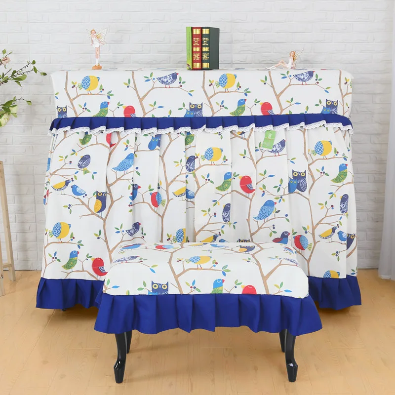 Free Shipping Pure Cotton Hand Embroidered Manufacturers Direct Supply  Europe Lace Dirt -Proof Modern Piano Dust Cover