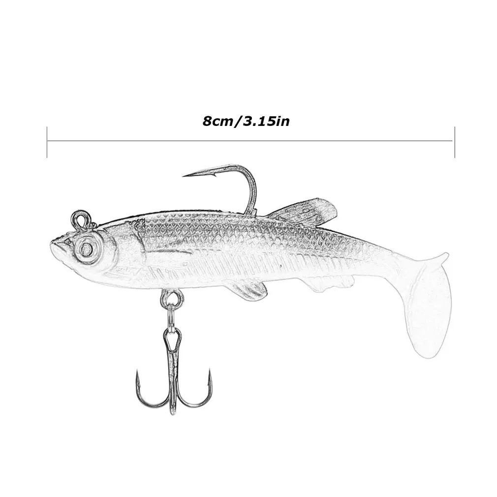 Рыболовная приманка свинцовая рыба Мягкая для рыбы из высокоуглеродистой стали