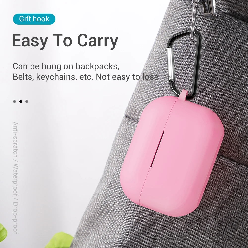 Чехол TOPK для наушников Airpods Pro силиконовый защитный беспроводной Bluetooth чехол Apple