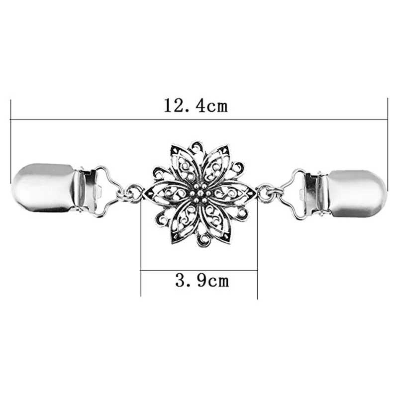Резной цветочный кардиган застежки заколки для свитера шаль зажимы воротника
