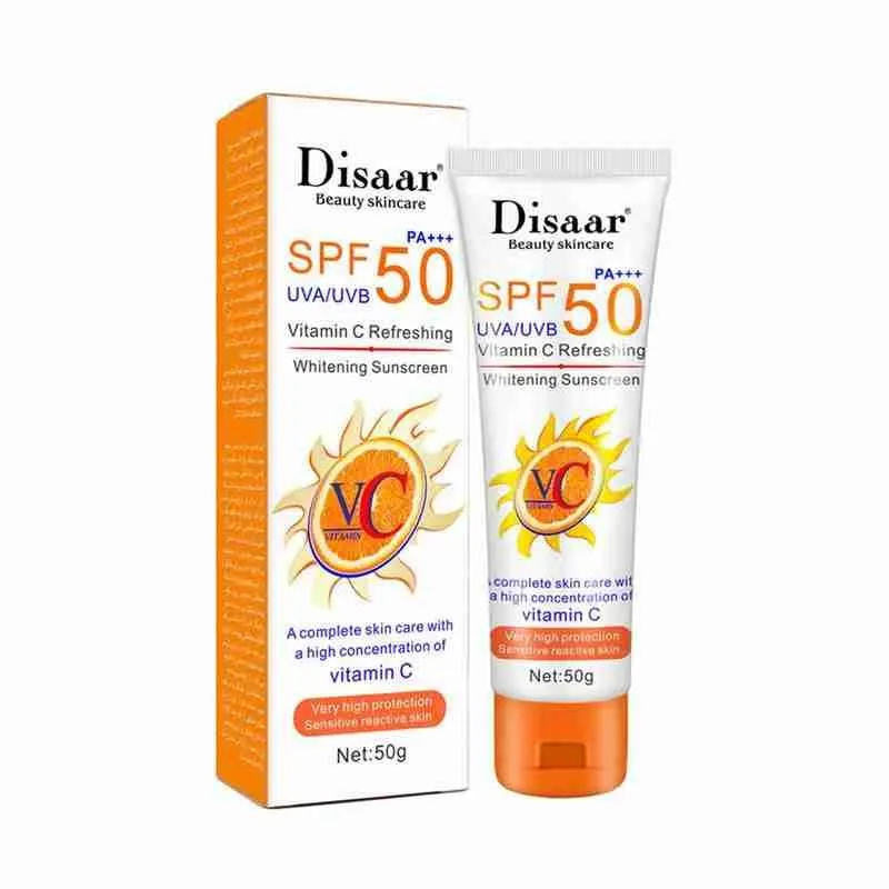 

SPF50 Moisturizing Sunscreen Vc Whole Body Waterproof Sweat Proof Isolation Concealer Sunscreen Uv Protection Brighten Skin