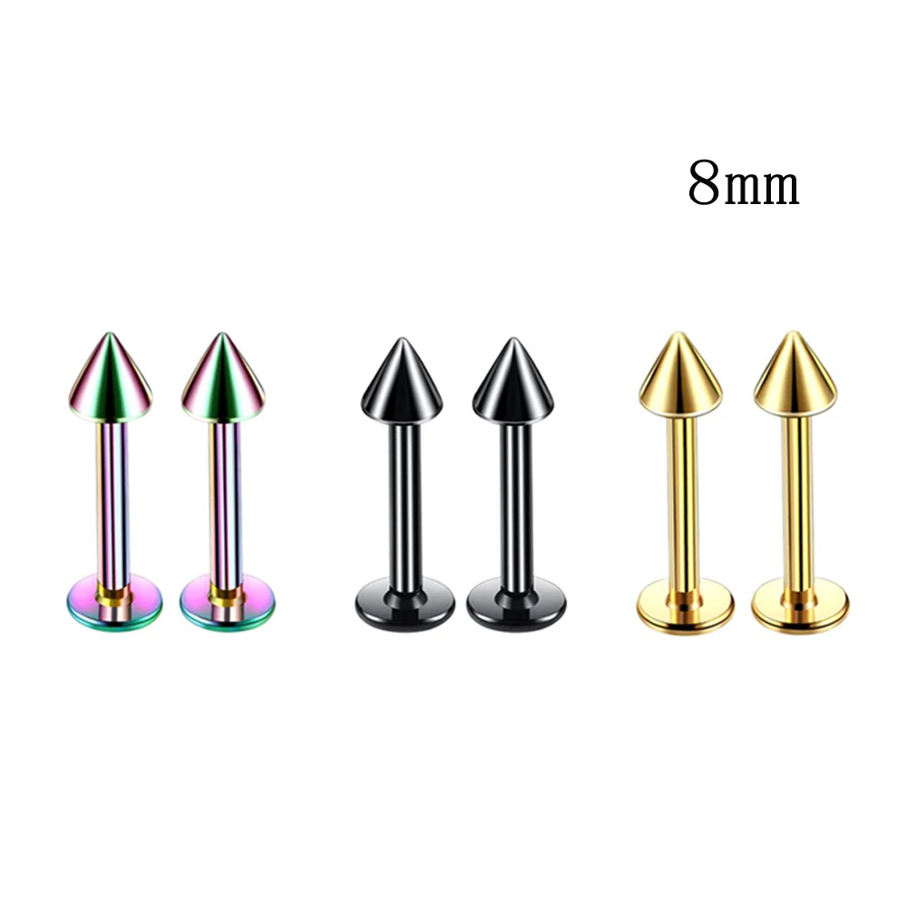 Лабрет кольца пирсинг губы 5 шт./лот 16G хирургическая сталь золотого цвета из