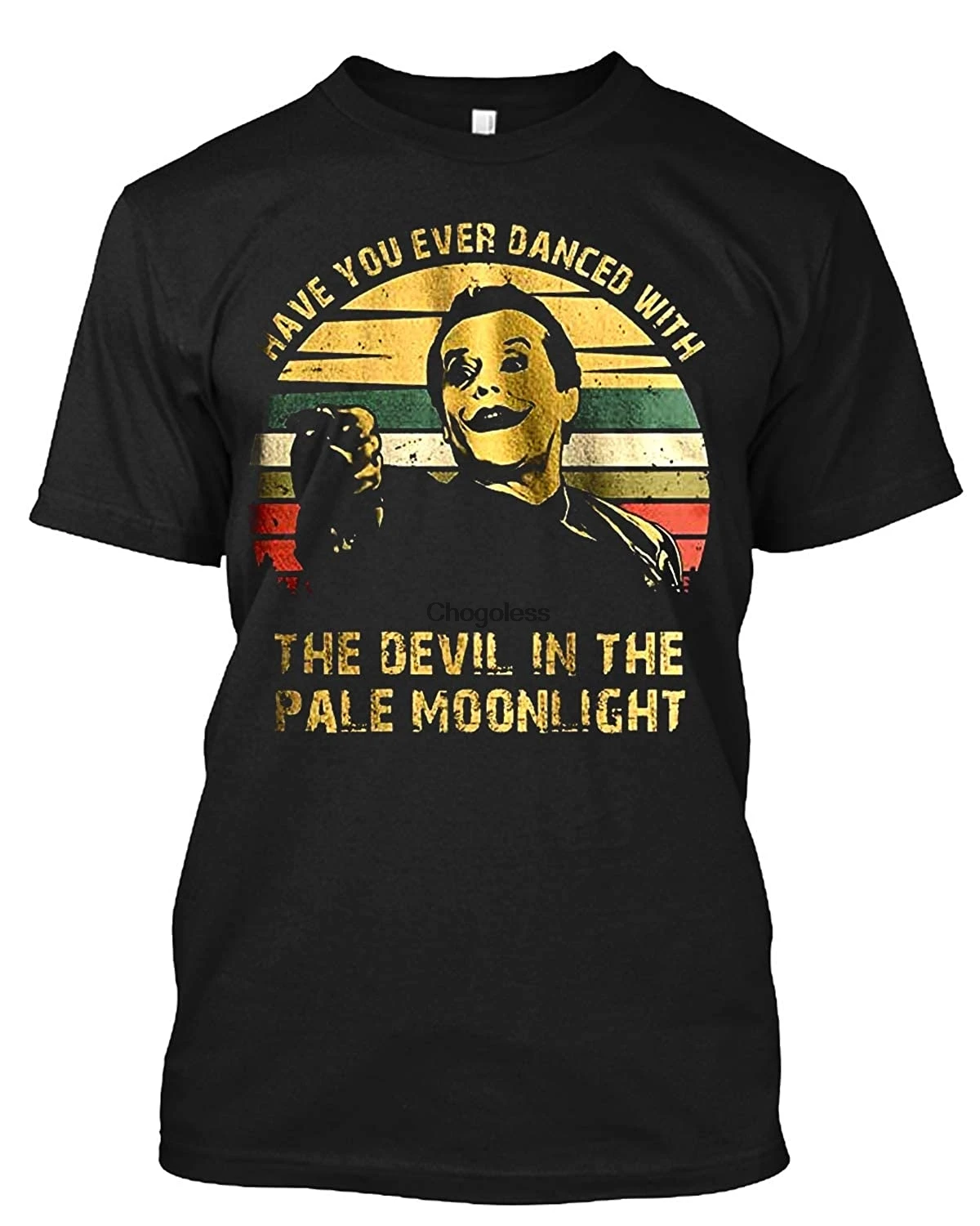Вы когда-нибудь танцевали с дьяволом в бледном лунном свете Винтажная футболка