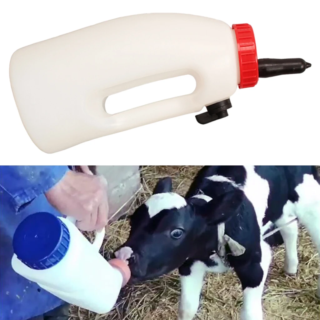 

Calf Milk Feeding Bottle Screw-on Nursing Tools for Sheeps Lambs Piglets
