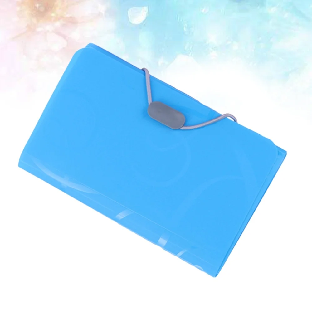 

4pcs 17.5x11cm A6 Expanding File Folder 13 Pocket Document Holder with Tabs and Bungee Closure Business Folder Organizer