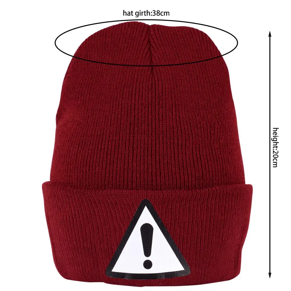 Черная трикотажная шапка с логотипом бини зимние теплые шапки Skullies вязаный чулок