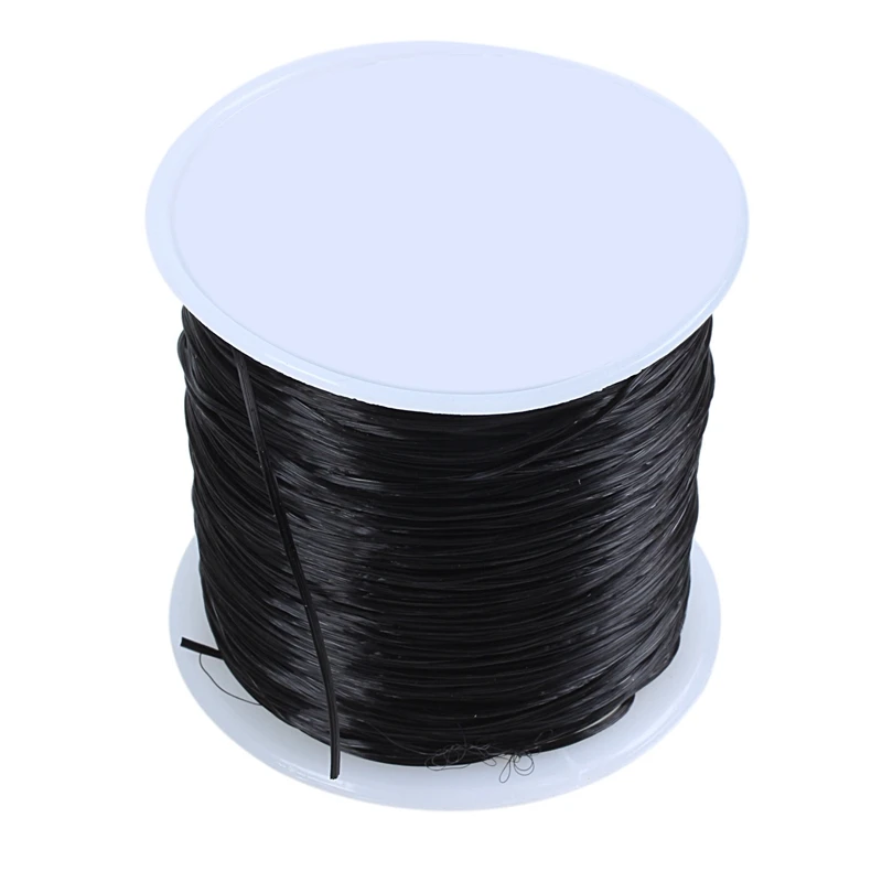 Черная эластичная лента с кристаллами 50 м|Нитки для пряжи| |