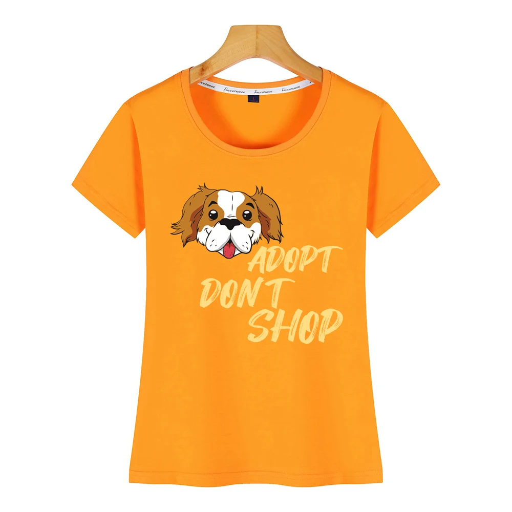 Топы футболки для женщин собак спасательных животных принять не делать покупки
