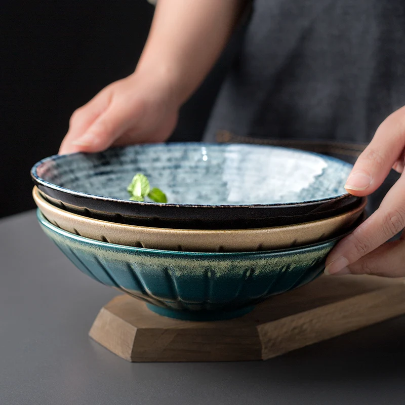 Керамическая столовая чаша 8 25 дюйма в японском стиле ретро фарфоровая суповая
