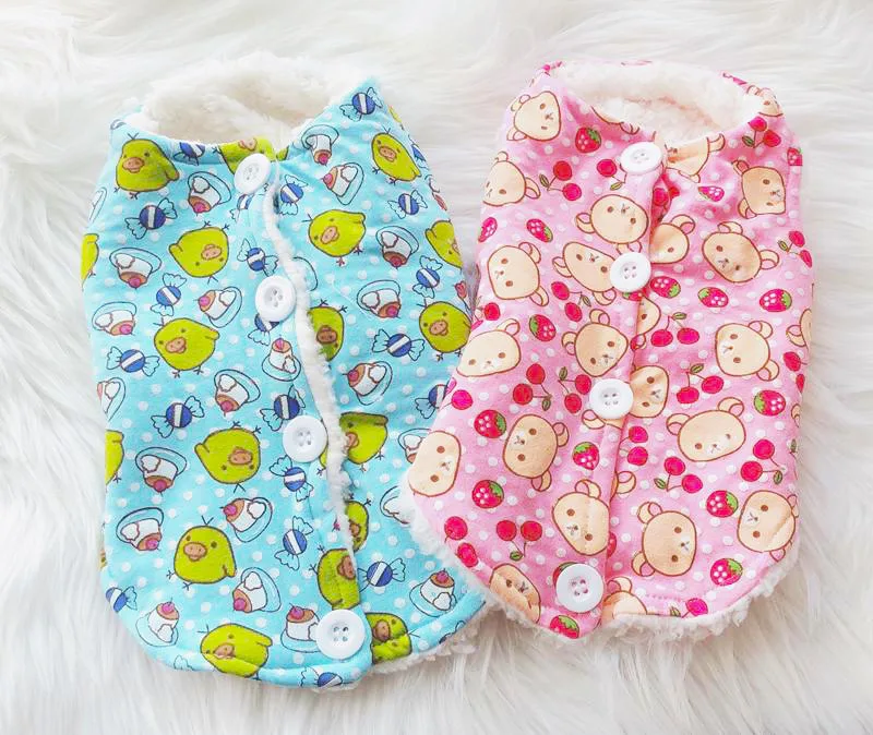 Мультяшный дизайн много цветов одежда для собак на осень и зиму домашних