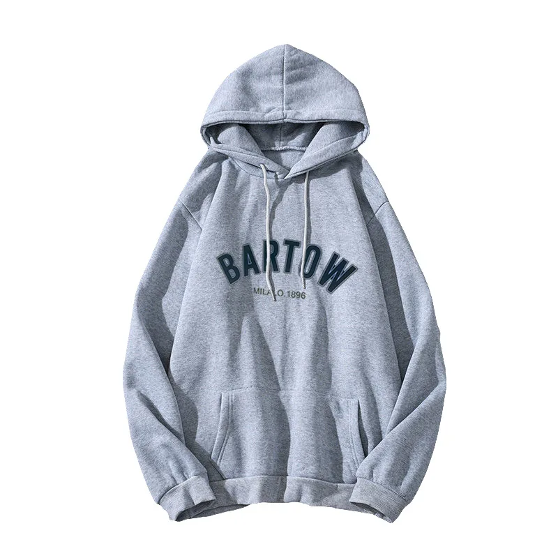 

New Harajuku Letter Oversized Hoodies Spring Autumn Long Sleeve Loose Pullover Tops Hooded Casual Warm Pocket Sweatshirts Women