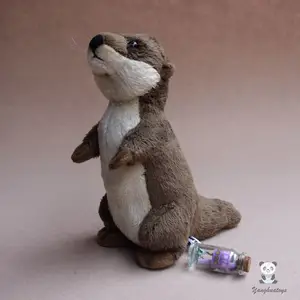 Милые мягкие игрушки в виде животных, супермягкая молитвенная выдра, кукла, детские игрушки, подарки на день рождения