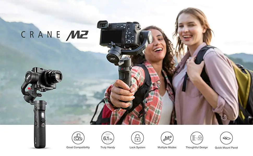MOZA Aircross ручной карданный стабилизатор steadicam для беззеркальной камеры до 1,8 кг для sony A6000 RX100 A7 серии Pana GH4/5