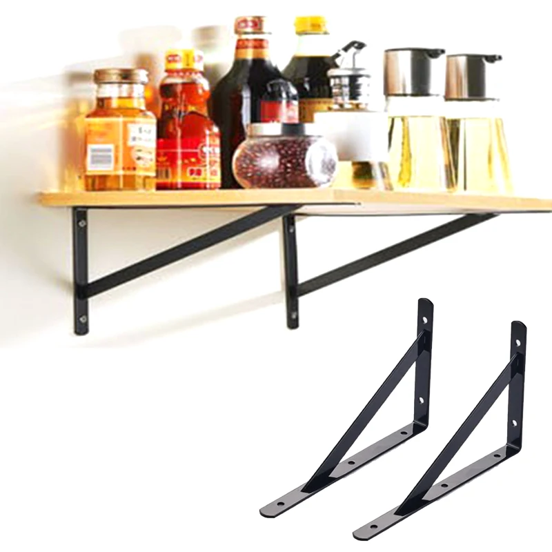 Нержавеющая сталь l образный подтяжки настенное крепление для полок Держатель