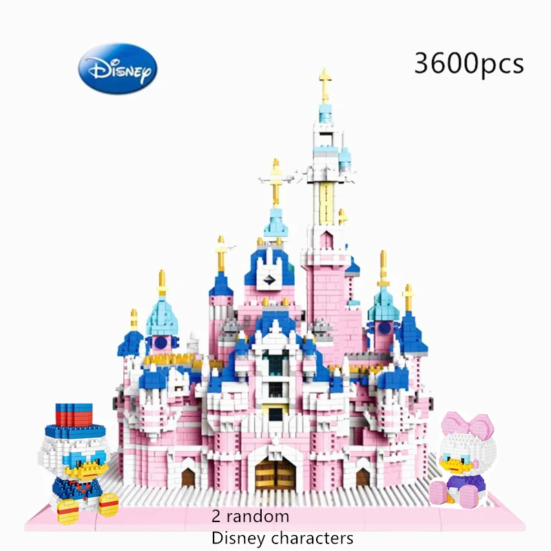 

Famous World Building Disney Castle Diamond Particle Brick Adult Child High Difficulty Assembling Model Toy Friend Gift