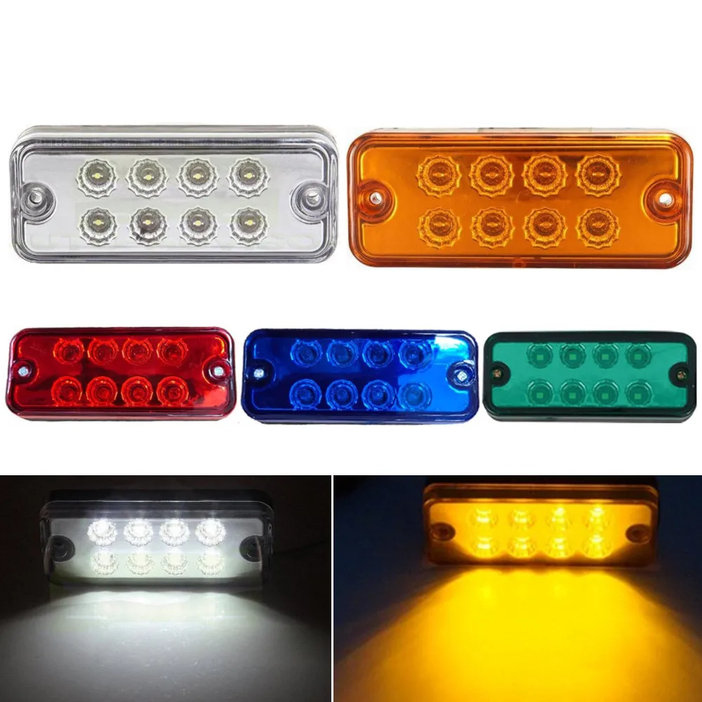 10 шт. 24 В габаритные огни прицепа светодиодный для грузовика автофургона красный