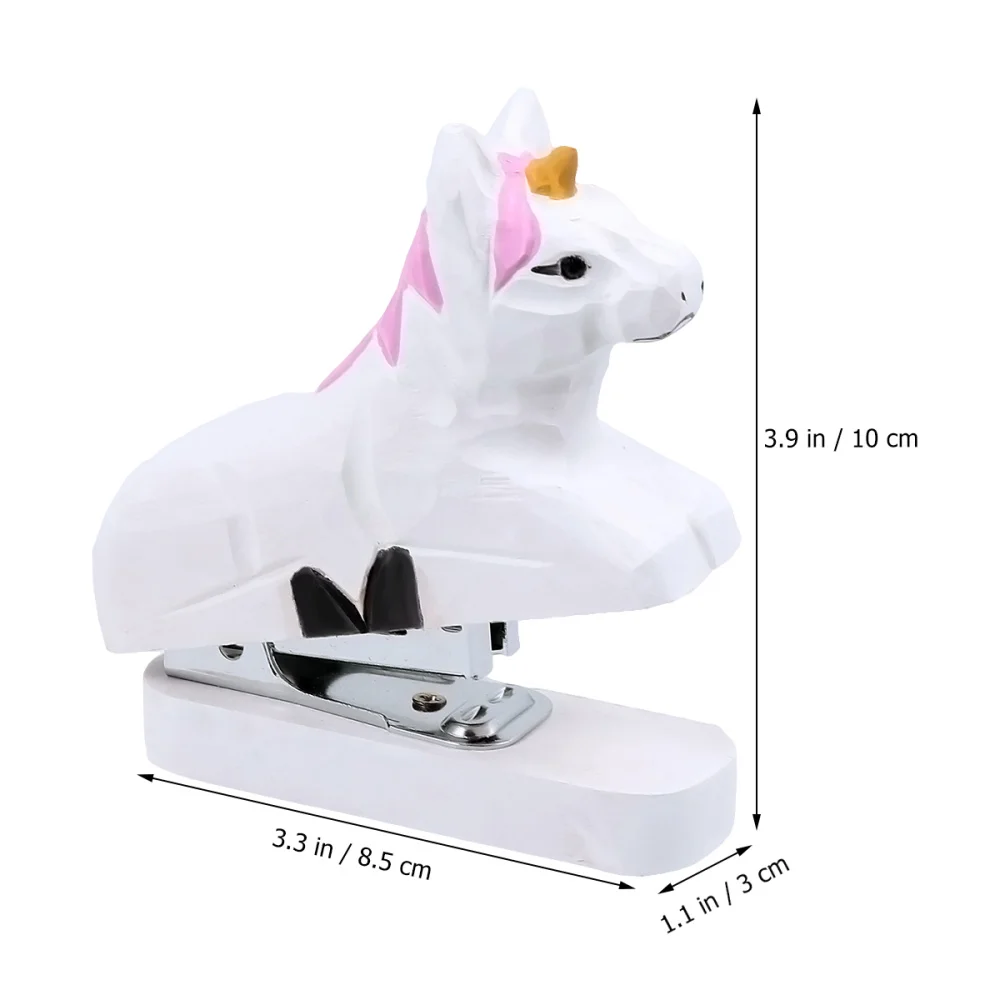 

Rabbit Shape Portable Stapler Wooden Creative Book Sewer Manual Stapling Machine Student Stationery for School Students
