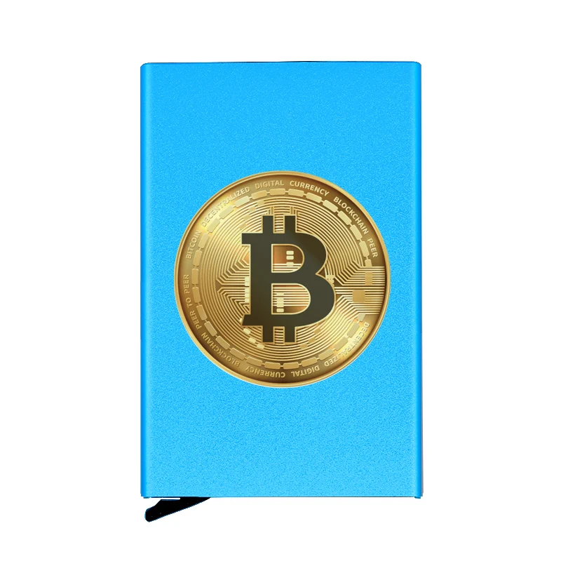 Фото High Quality New Bitcoin Symbol Automatic Pop Up Credit Card Holder Cover Rfid Aluminum Pocket Wallet Багаж и сумки High Quality New Bitcoin Symbol Automatic Pop Up Credit Card Holder Cover Rfid Aluminum Pocket Wallet Багаж и сумки