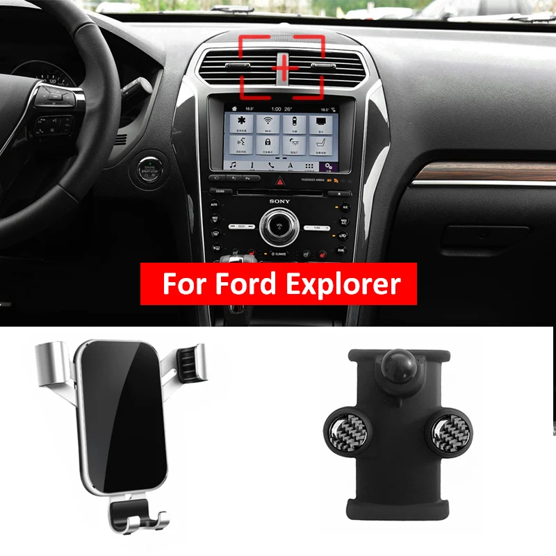 

Gravity Mobile Phone Holder Air Vent Mount For FORD EXPLORER 2016-2019 2018 2017 XLT GPS Mount Support Car Accessories