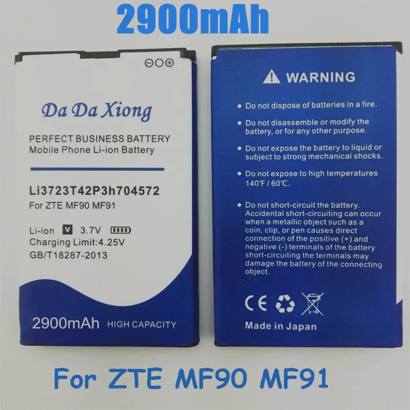 Аккумулятор 2900 мАч Li3723T42P3h704572 для аккумулятора ZTE MF91 MF90|battery for|battery for zte2800mah battery |
