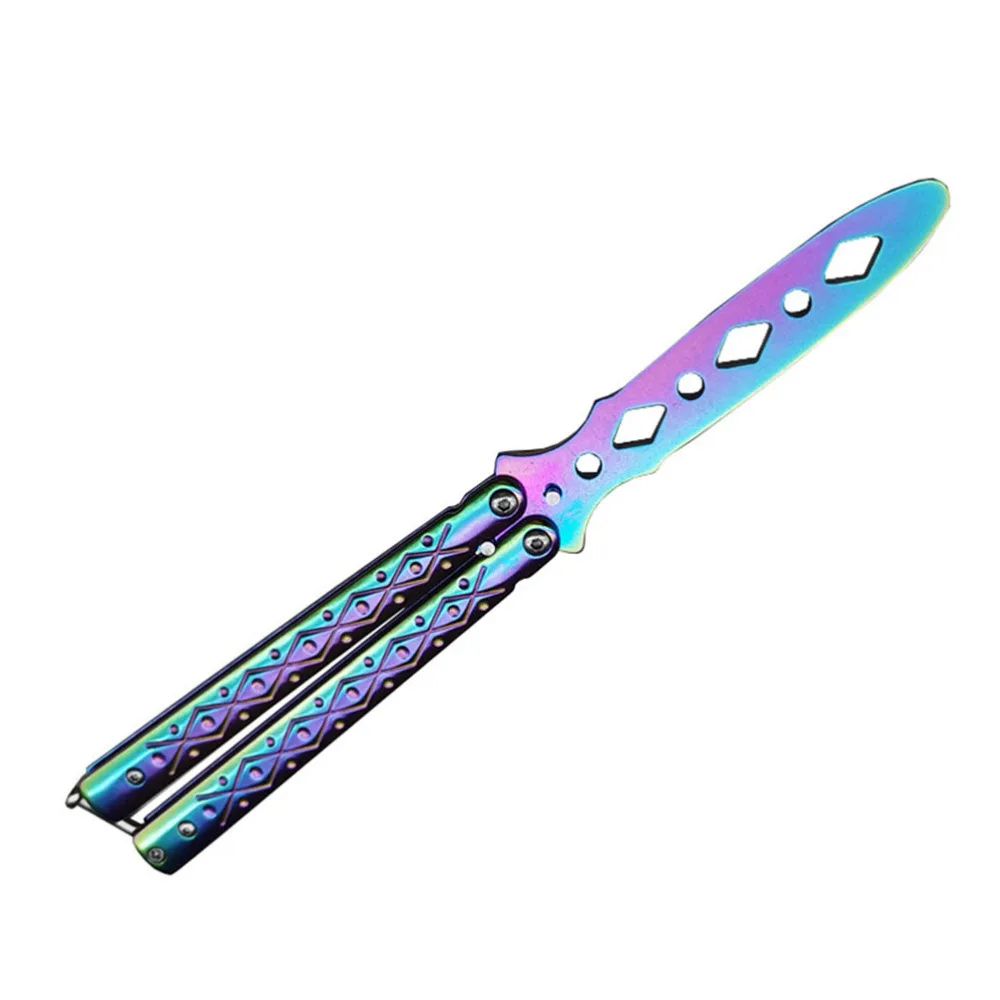 1 шт. учебный складной тренировочный инструмент портативный трансформер Blunt Balisong