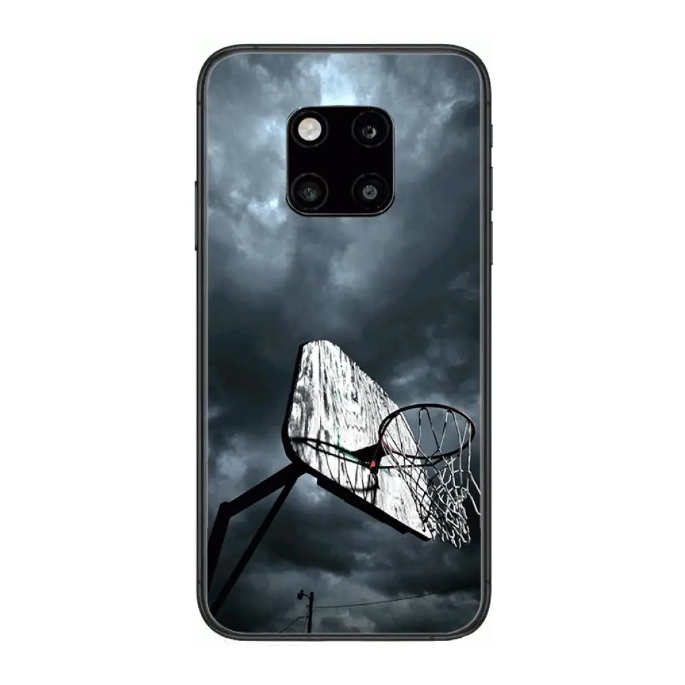 

Basketball case Phone Case For Huawei mate 30 10 20 40 Lite Smart Z Pro Black Etui 3D Coque Painting Hoesjes case