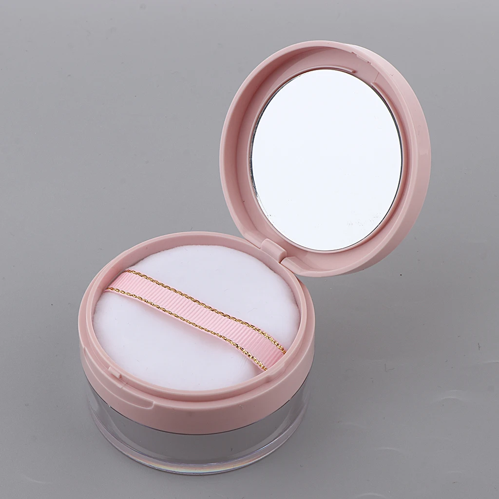 

2pcs Translucent Loose Setting Powder / Finishing Powders Storage Containers