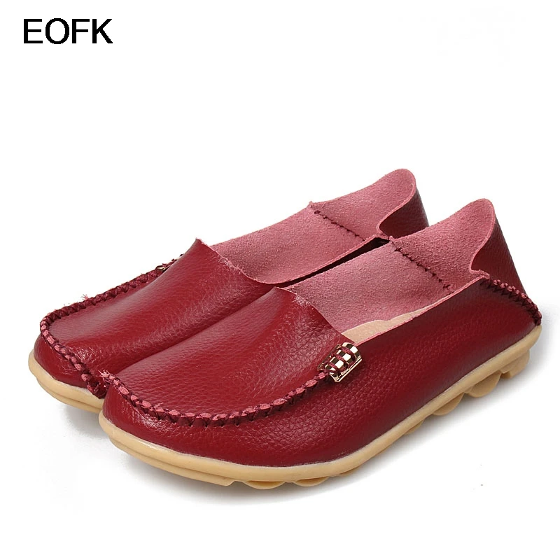 EOFK/Женские туфли лодочки Женские лоферы Мокасины Удобные без шнуровки женская