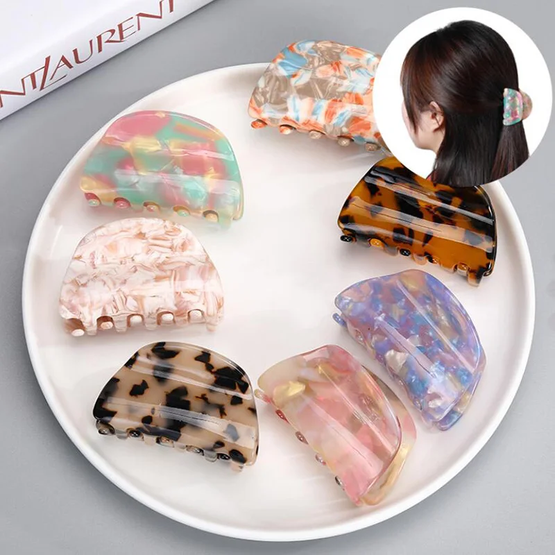 

New Fashion Elegant All-match Large Acetate Jelly Color Hair Clip Hairpin Barrettes for Women Girl Accessories Headwear