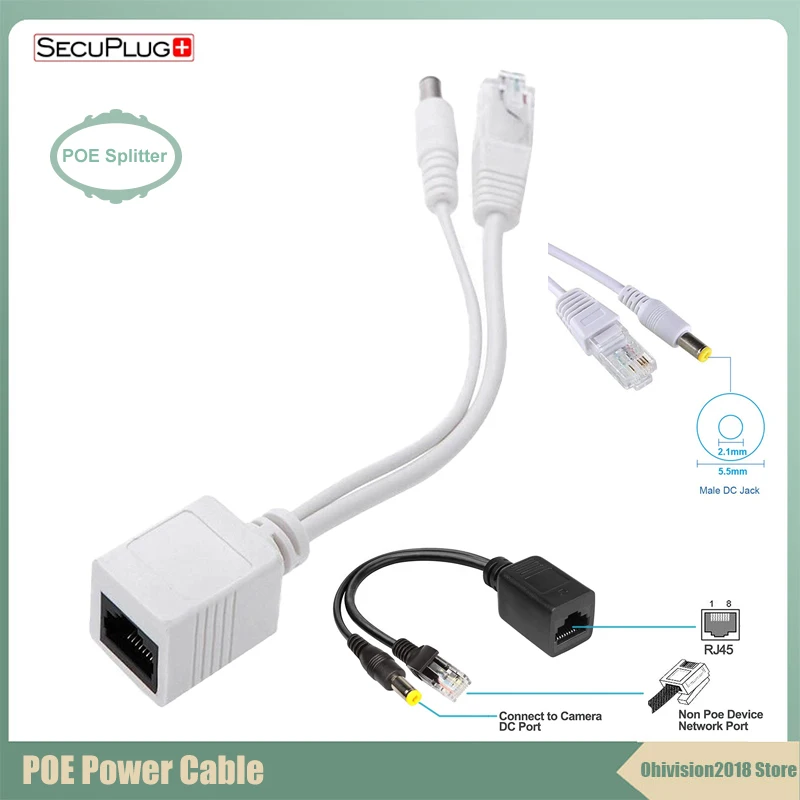 

Комплект кабелей-адаптеров для POE-инжектора, Пассивный Ethernet12-48v синтезатор, разделитель, комбайнер для Ip-камер видеонаблюдения