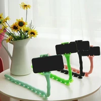 cute caterpillar lazy bracket mobile phone holder worm flexible phone suction cup stand for home wall desktop bicycle