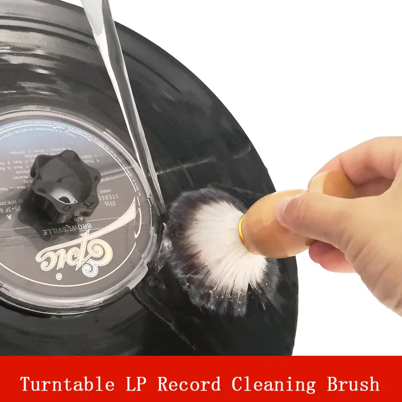 LEORY LP виниловая записывающая щетка деревянная ручка для CD Longplay Player Cleaner Turntable Cleaning