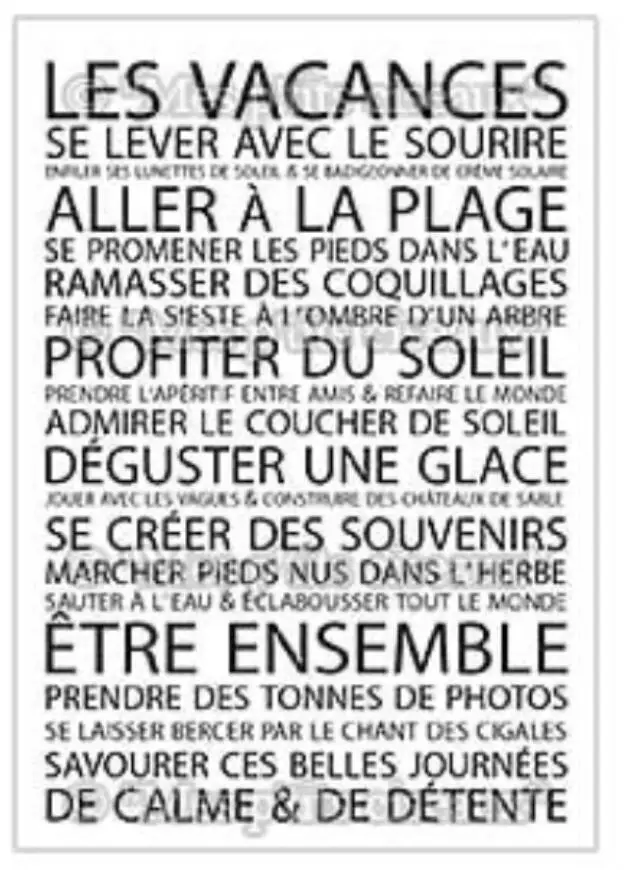 Французский прозрачный силиконовый штамп/печать для сделай сам