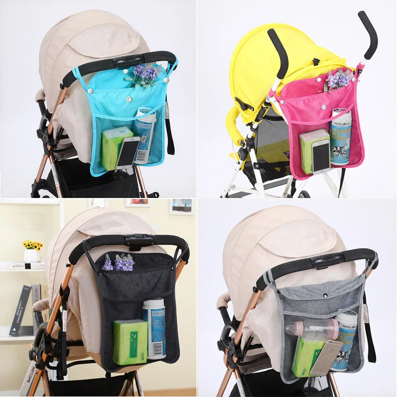 

Baby Stroller Storage hHanging Bag Travel Portable Mummy Bag Hook Small Multifunctional Storage Mesh Bag