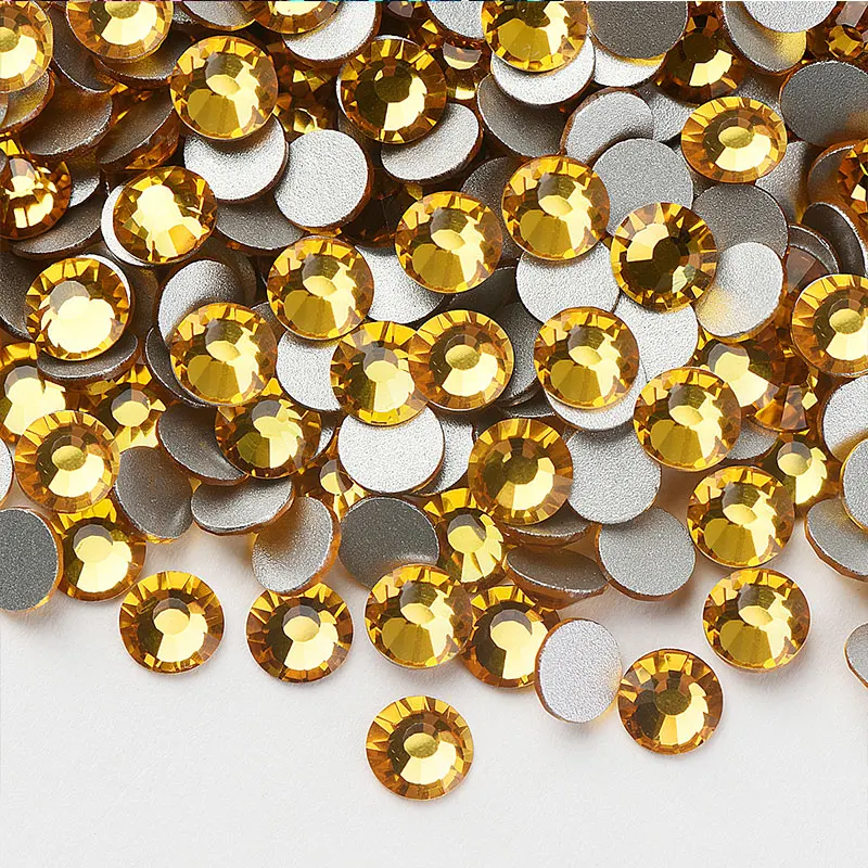 Стразы для дизайна ногтей без горячей фиксации/стразы с клеем стеклянные