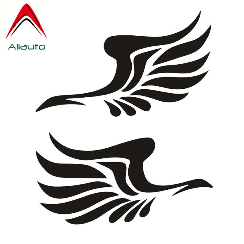 

Aliauto 2 X Fashion Reflective Car Stickers Guardian Angel Wings Lovely Sunscreen Waterproof Decoration Decals PVC,13cm*7cm