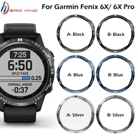 for garmin fenix 6x6x pro6x sapphire watch bezel ring stainless steel sculptured time units adhesive anti scratch cover rings