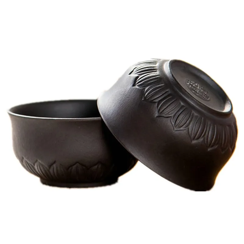 Чайная чашка лотоса чайная из фиолетовой глины чаша для чая чайный сервиз Кунг фу