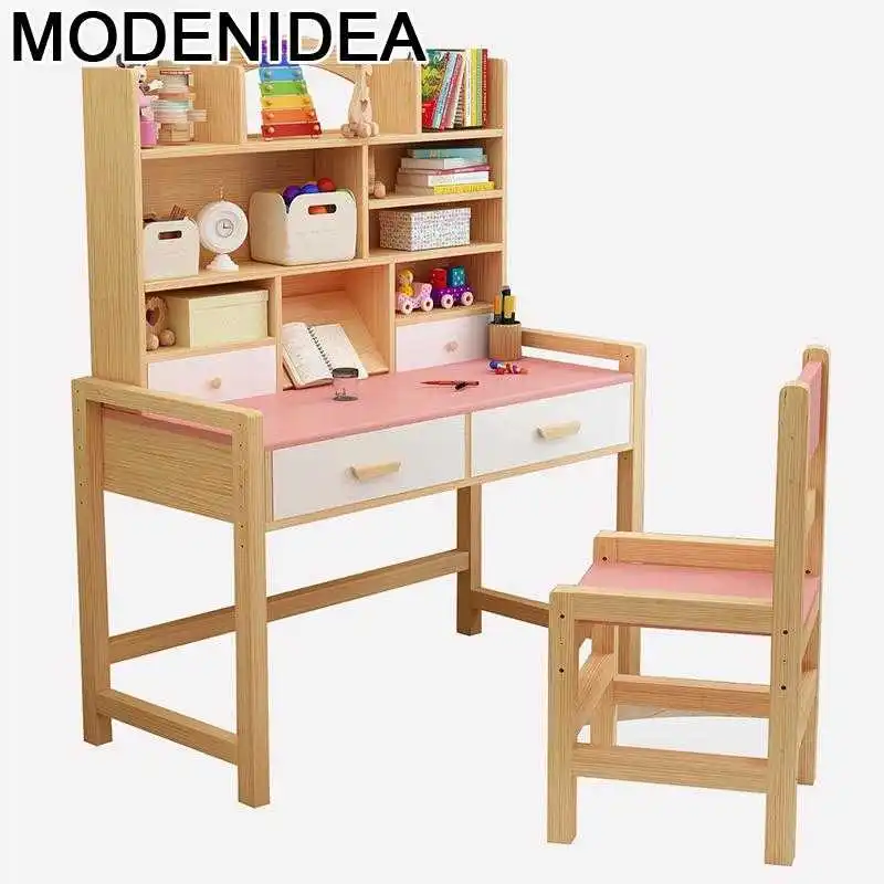 

Toddler Estudo Children Pour and Chair Avec Chaise De Estudio Adjustable Mesa Infantil Bureau Enfant Study Table for Kids