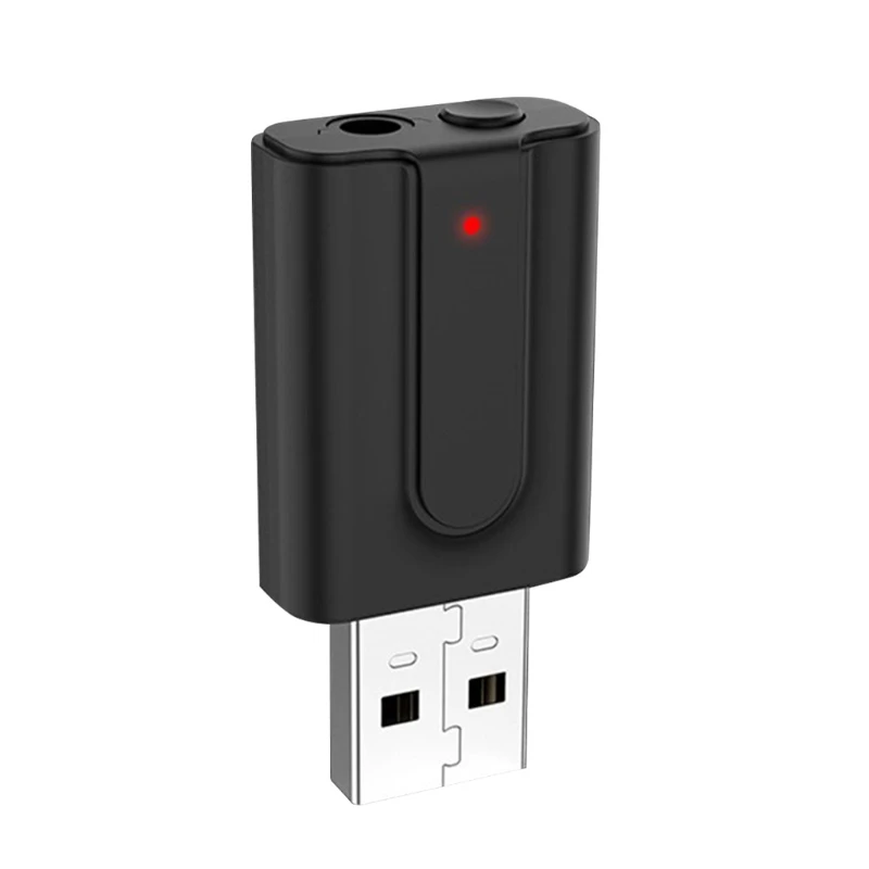 

USB Bluetooth-compatible 5.0 Adapter 2 In 1 Receiver Transmitter 3.5mm AUX Stereo Adapter for PC Computer Car N0PB