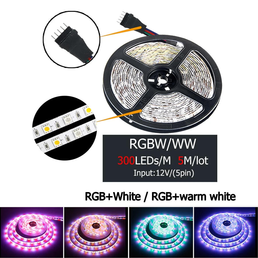5 м 5050 светодиодная лента светильник DC12V RGB освещение кухонного шкафа праздничный декор светодиодный лента 60 светодиодный s/M водонепроницаемый тв подсветка