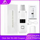 Ультразвуковая микродермабразия красный светильник терапии Иона уход за кожей лица лопатка для чистки пилинг лифтинг лица машина для удаления угрей, акне инструмент