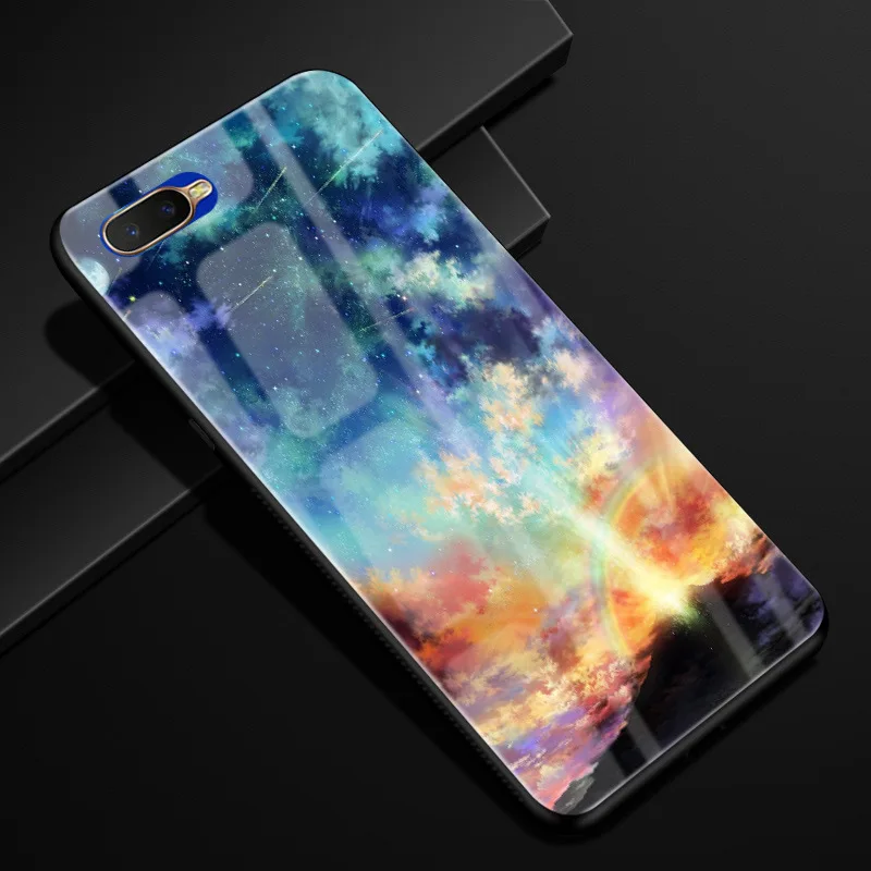 Для Coque Oppo RX17 Neo чехол из закаленного стекла твердая задняя крышка для OPPO RX17 Neo CPH1893 RX17Neo RX 17 Neo чехол силиконовый бампер