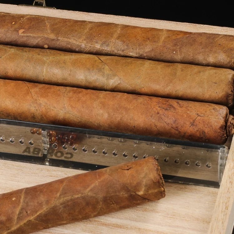 1 шт. треугольный увлажнитель для сигар Cohiba чехол с круглым кристаллом хьюмидор