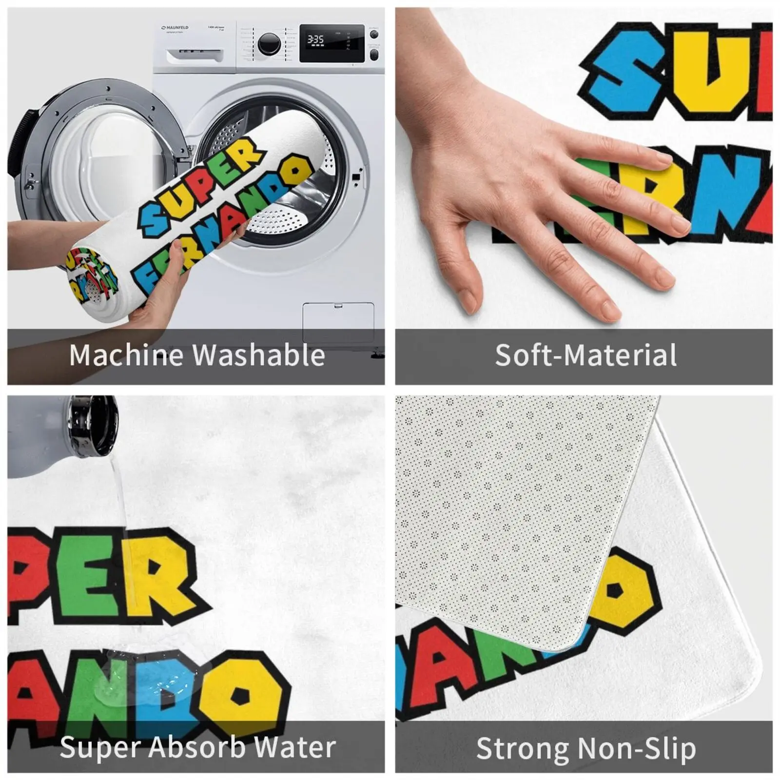 Супер Фернандо искусственный коврик мягкая подушка персонализированное имя