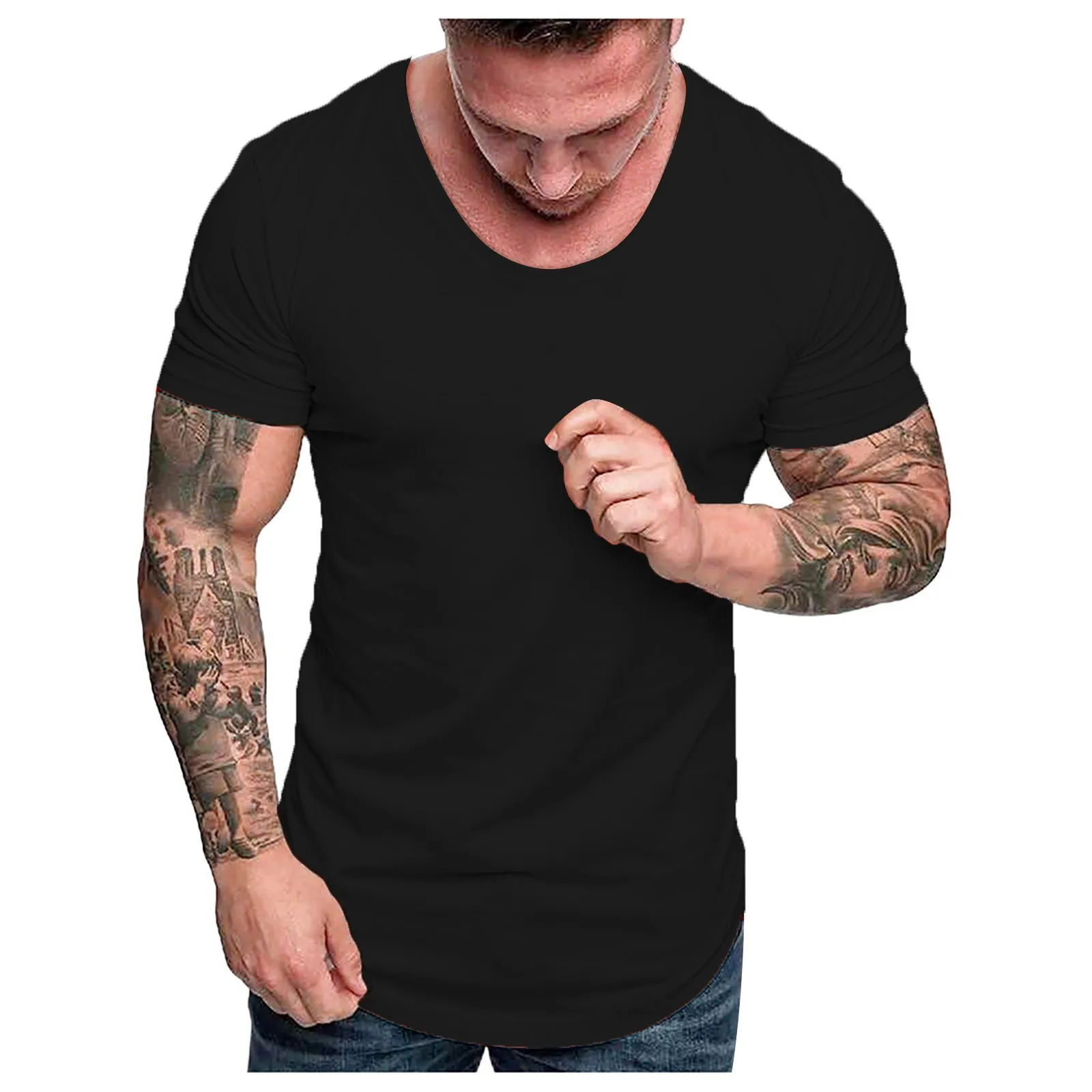 Футболка мужская оверсайз с коротким рукавом модная тенниска Повседневная