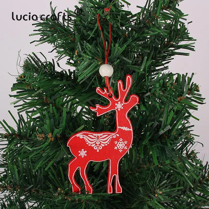 Деревянные подвесные шары для рождественской елки 4-6 шт. | Дом и сад