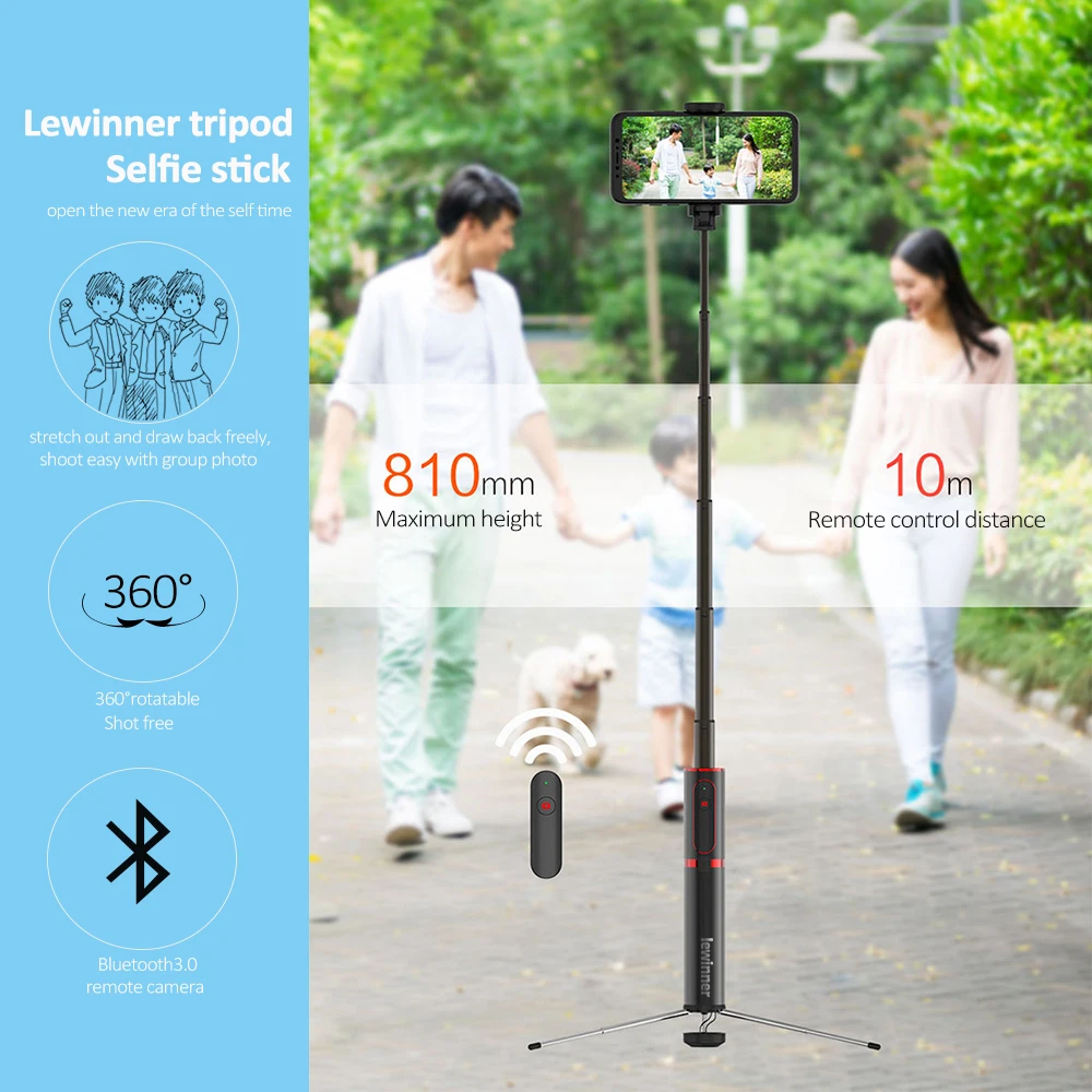 Lewinner селфи-Палка с Bluetooth портативный смарт-телефон штатив-Трипод для камеры